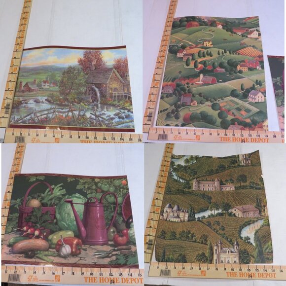 Wallpaper Samples & Vineyard Calendar (Warm Colors) Garden, Vineyards, Farmhouse - Picture 2 of 15